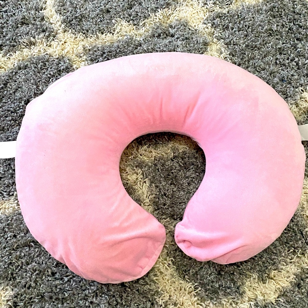 Pottery barn pink boppy nursing pillow